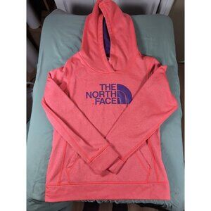The North Face Hoodie Womens Small Pink Sweatshirt Pullover Sweater Purple Logo